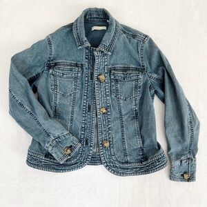Coldwater Creek Denim Jacket Medium Wash Size P4